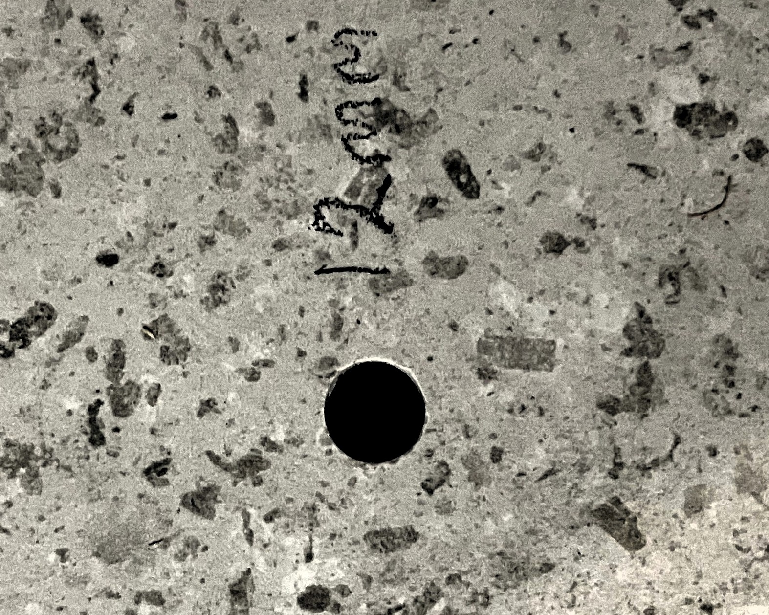 Small access hole for inspection